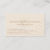 Zonnelichtmoon Spiritueel Visitekaartje (Achterkant)