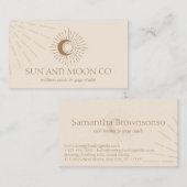 Zonnelichtmoon Spiritueel Visitekaartje (Voorkant / Achterkant)