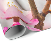 Zonnelichtroze Sakura Flowers. Cherry Blossom Cadeaupapier (Rol Hoek)