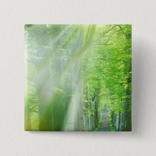 Zonnelichtschaduwen Vierkante Button 5,1 Cm (Voorkant)