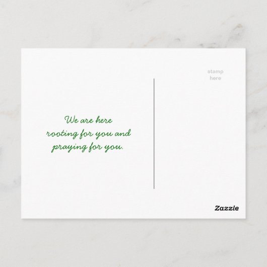 Zonnelichtstreaming door bladeren bomen in het bos briefkaart (Achterkant)