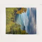 Zonnelichtvallei/-herfstkleurenbos Wandkleed (Voorkant (horizontaal))