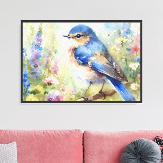 Zonnelied Zangvogel Canvas Afdruk
