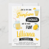 Zonnelimonade & Fun Birthday Party, elke leeftijd Kaart (Voorkant)