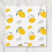 Zonnelimonade stand Birthday Dank u Bedankjes Labels (Achterkant)