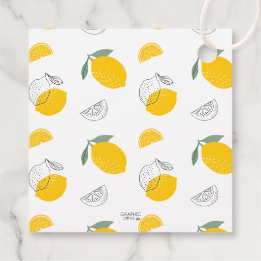 Zonnelimonade stand Birthday Dank u Bedankjes Labels (Achterkant)