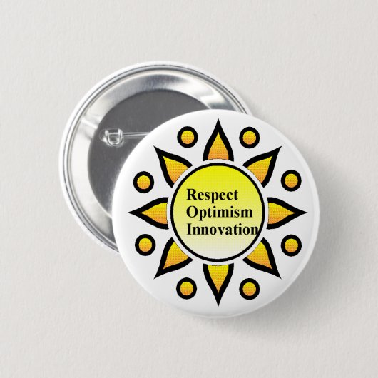 zonnelogo ronde button 5,7 cm (Voorkant /achterkant)