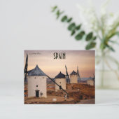 Zonnemachines en windmolens in Consuegra, Spanje Briefkaart (Staand voorkant)