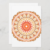 ZonneMandala blanco briefpapier kaarten (Voorkant / Achterkant)