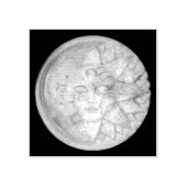 zonnemasker rubberstempel (Afrduk)