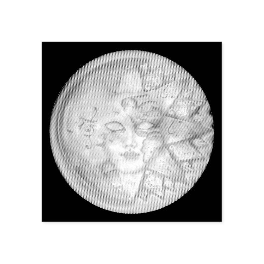 zonnemasker rubberstempel (Afrduk)