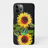 ZONNEMERS, EMERALD GREEN GEMSTONES FLORAAL MONOGRA Case-Mate iPhone CASE (Achterkant)