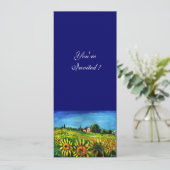 ZONNEMERS EN LAND IN TUSCANY, KAART (Staand voorkant)