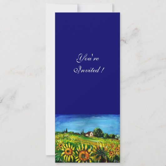 ZONNEMERS EN LAND IN TUSCANY, KAART (Voorkant)