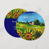 ZONNEMERS EN LAND IN TUSCANY, KAART (Voorkant / Achterkant)