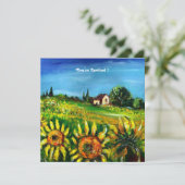 ZONNEMERS EN LAND IN TUSCANY, KAART (Staand voorkant)