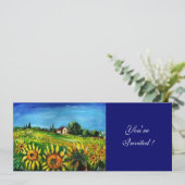 ZONNEMERS EN LAND IN TUSCANY, KAART (Staand voorkant)