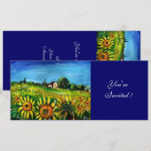 ZONNEMERS EN LAND IN TUSCANY, KAART (Voorkant / Achterkant)