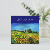 ZONNEMERS EN LAND IN TUSCANY, KAART (Staand voorkant)