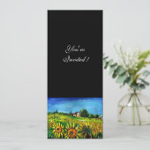 ZONNEMERS EN LAND IN TUSCANY, KAART (Staand voorkant)