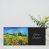 ZONNEMERS EN LAND IN TUSCANY, KAART (Staand voorkant)