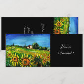 ZONNEMERS EN LAND IN TUSCANY, KAART (Voorkant / Achterkant)