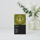 ZONNEMERS EN LAND IN TUSCANY, monogram Visitekaartje (Staand voorkant)