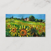 ZONNEMERS EN LAND IN TUSCANY, monogram Visitekaartje (Achterkant)