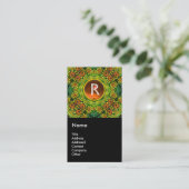 ZONNEMERS EN LAND IN TUSCANY, monogram Visitekaartje (Staand voorkant)