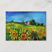 ZONNEMERS EN LAND IN TUSCANY, monogram Visitekaartje (Achterkant)