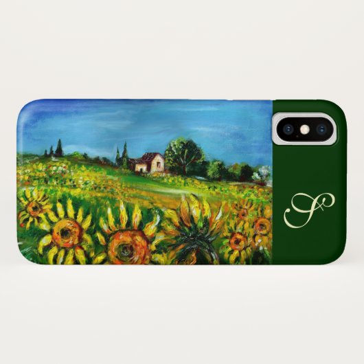 ZONNEMERS EN LANDBOUW IN TUSCANY MONOGRAM Case-Mate iPhone CASE (Achterkant (horizontaal))
