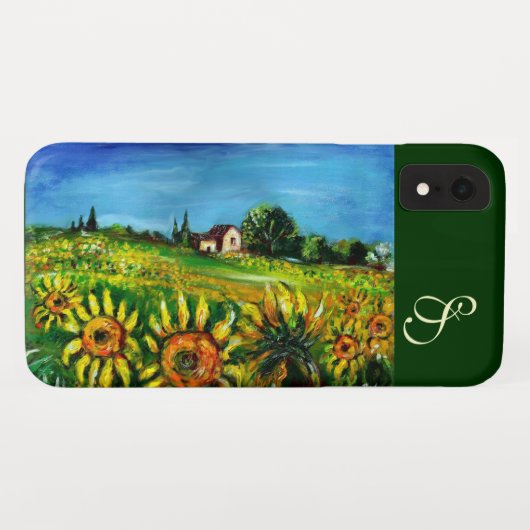 ZONNEMERS EN LANDBOUW IN TUSCANY MONOGRAM Case-Mate iPhone CASE (Achterkant (horizontaal))