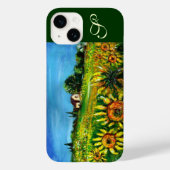 ZONNEMERS EN LANDBOUW IN TUSCANY MONOGRAM Case-Mate iPhone CASE (Achterkant)