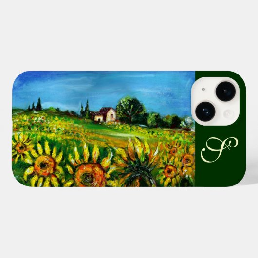 ZONNEMERS EN LANDBOUW IN TUSCANY MONOGRAM Case-Mate iPhone CASE (Achterkant (horizontaal))