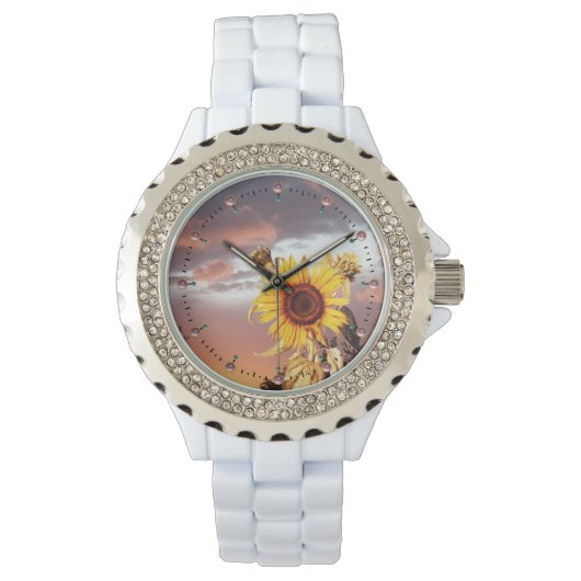 ZONNEMERS EN SUMMER MET PINKCLOUDS HORLOGE (Voorkant)