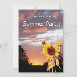ZONNEMERS EN SUMMER SUNSET RUSTIC WEDDING PARTIJ KAART