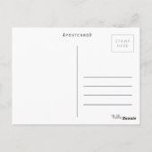 Zonneminimalistische moderne Briefkaarten van de W (Achterkant)