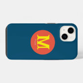 Zonneminimummonogram iPhone Hoesje (Achterkant horizontaal)