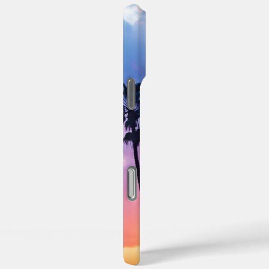 Zonnemonogram tropische regenboogkleurpalm Case-Mate iPhone case (Achterkant / Rechts)