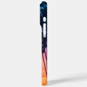 Zonnemonogram tropische regenboogkleurpalm Case-Mate iPhone case (Achterkant / Links)