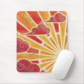 Zonnemousepad verticaal muismat (Met muis)