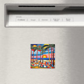 Zonnen bij zonsondergang magneet (Insitu (Vaatwasser))