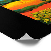 ZONNEN EN KANTOORD IN TUSCANY COLLECTIE POSTER (Hoek)