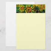 ZONNEN EN LANDBOUW IN TUSCANY, crème Briefpapier (Voorkant / Achterkant)