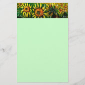 ZONNEN EN LANDBOUW IN TUSCANY, groen Briefpapier (Voorkant)