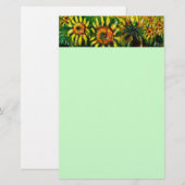 ZONNEN EN LANDBOUW IN TUSCANY, groen Briefpapier (Voorkant / Achterkant)