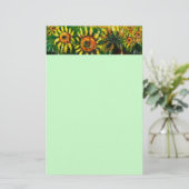 ZONNEN EN LANDBOUW IN TUSCANY, groen Briefpapier (Staand voorkant)