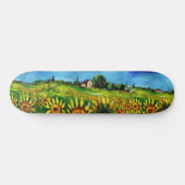 ZONNEN EN LANDBOUW IN TUSCANY, groen Skateboard (Horizontaal)
