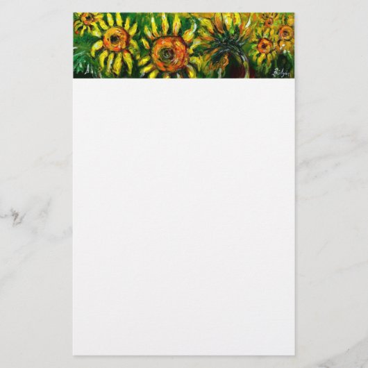 ZONNEN EN LANDBOUW IN TUSCANY, wit Briefpapier (Voorkant)