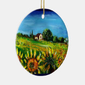 ZONNEN EN LANDEN IN HET HOOFD VAN TUSCANY KERAMISCH ORNAMENT (Rechts)